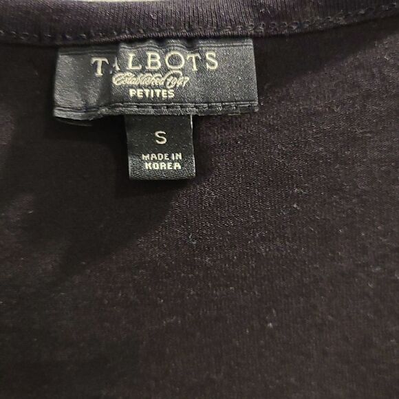 Talbots black top / shell - Picture 3 of 3